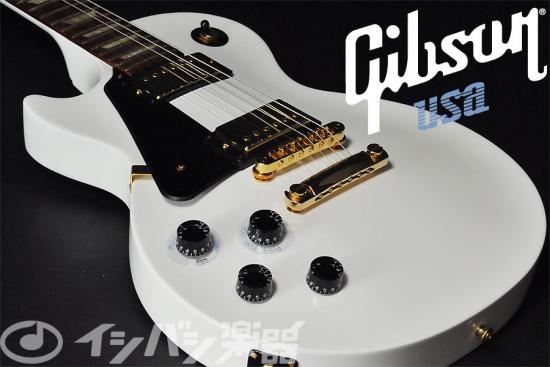 Gibson Les Paul Studio Left Hand Alpen White Gold Hardware