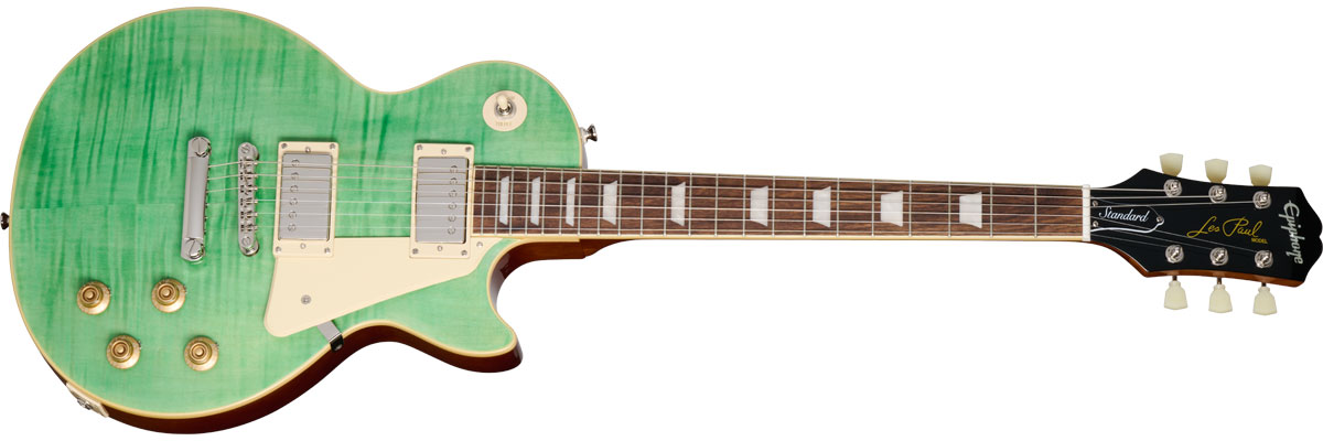 Epiphone Inspired by Gibson Les Paul Standard 50s Figured Seafoam Greem