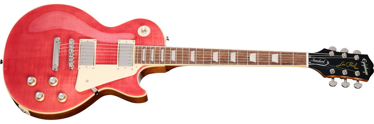 Epiphone Inspired by Gibson Les Paul Standard 60s Figured Figured Fucshia