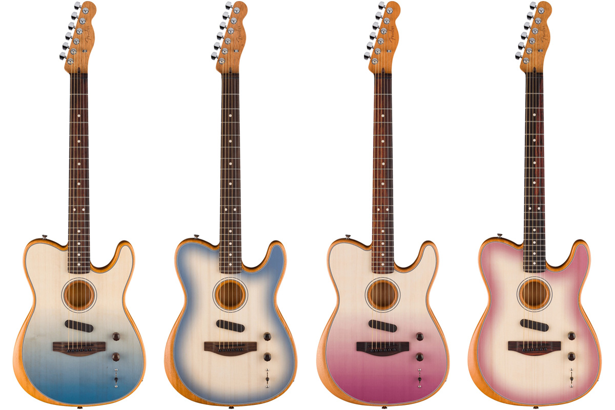 Acoustasonic Player Telecaster に限定カラー4モデル！