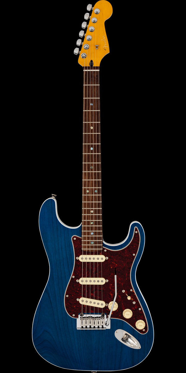 Made in Japan Limited Active ModernStratocaster, Rosewood Fingerboard, Sapphire Blue Trans