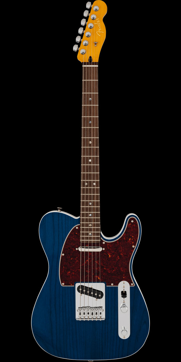 Made in Japan Limited Active ModernTelecaster, Rosewood Fingerboard, Sapphire Blue Trans