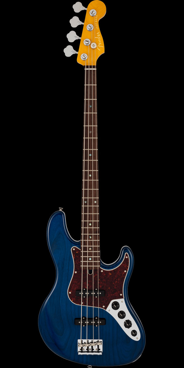 Made in Japan Limited Active ModernJazz Bass, Rosewood Fingerboard, Sapphire Blue Trans