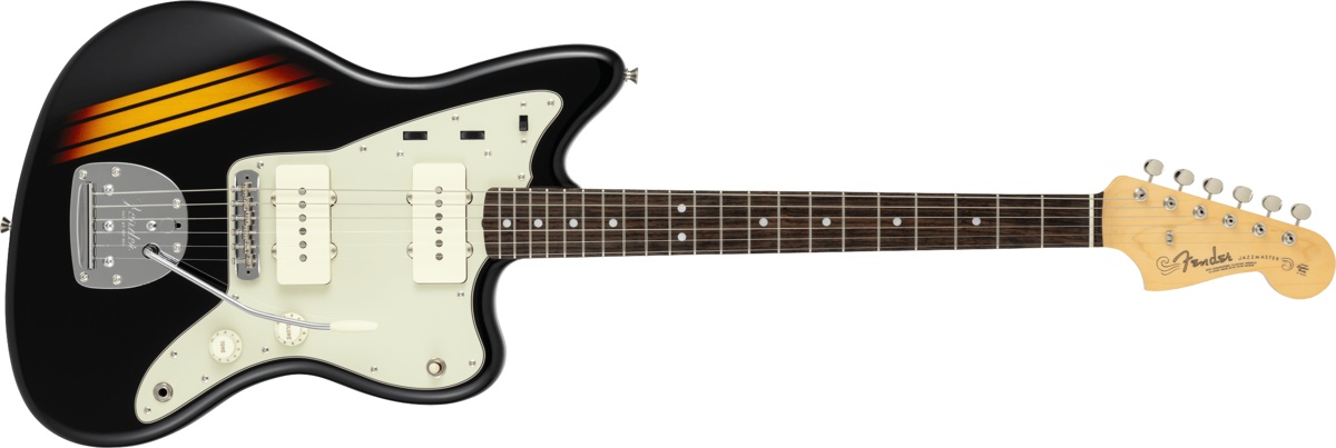 60s Jazzmaster Rosewood Fingerboard Competition Black / 3-Color Sunburst