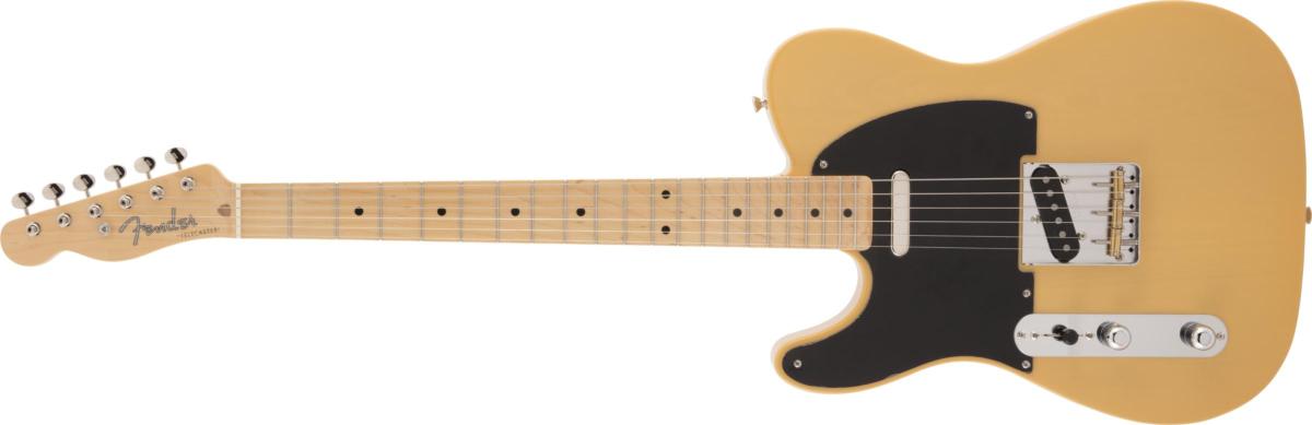 50s Telecaster Left-Handed Maple Fingerboard Butterscotch Blonde