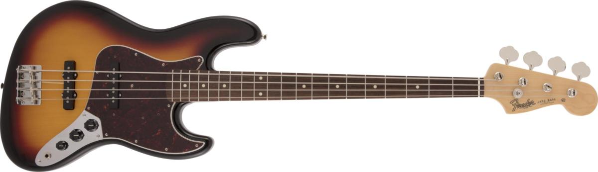 60s Jazz Bass Rosewood Fingerboard 3-Color Sunburst