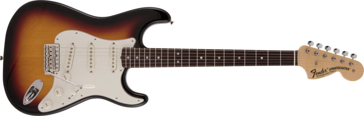 Late 60s Stratocaster Rosewood Fingerboard 3-Color Sunburst