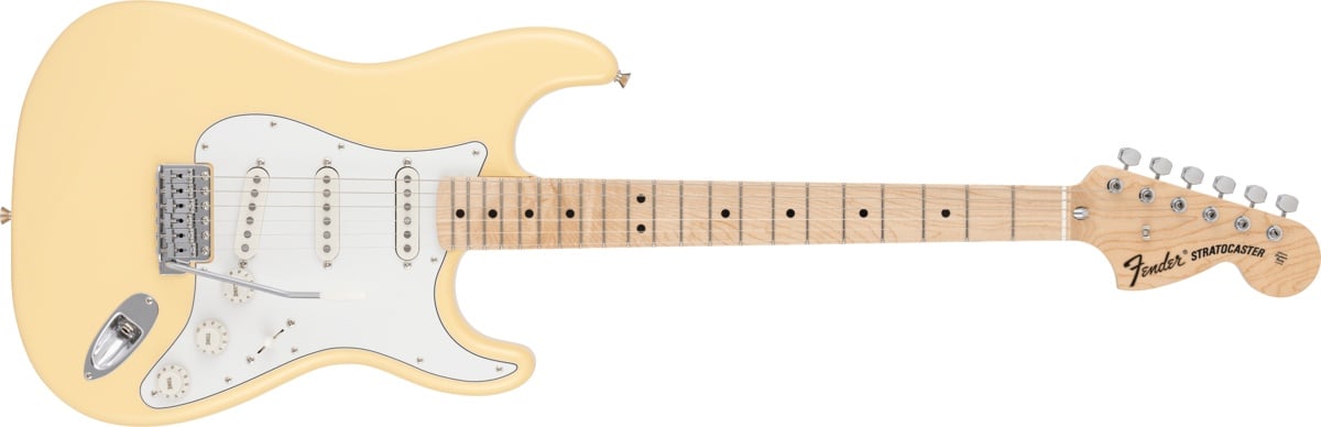 70s Stratocaster Maple Fingerboard Vintage White