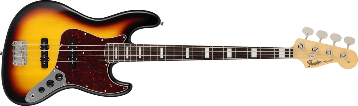 Late 60s Jazz Bass Rosewood Fingerboard 3-Color Sunburst