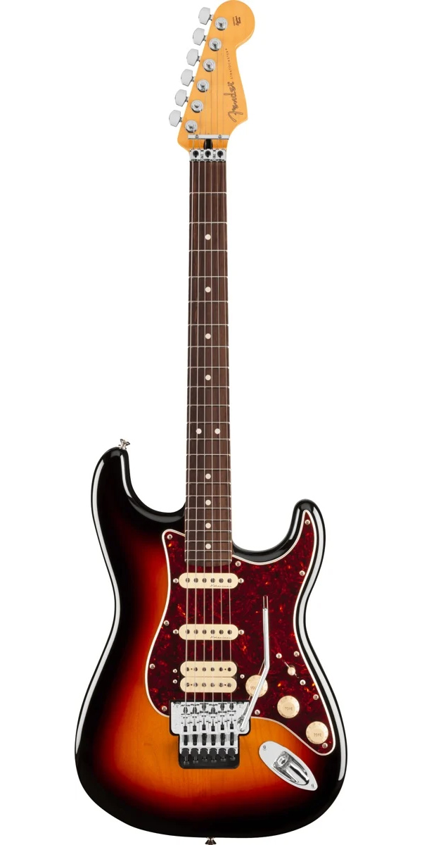 Player II Modified Stratocaster HSS Floyd Rose, Rosewood Fingerboard, 3-Color Sunburst
