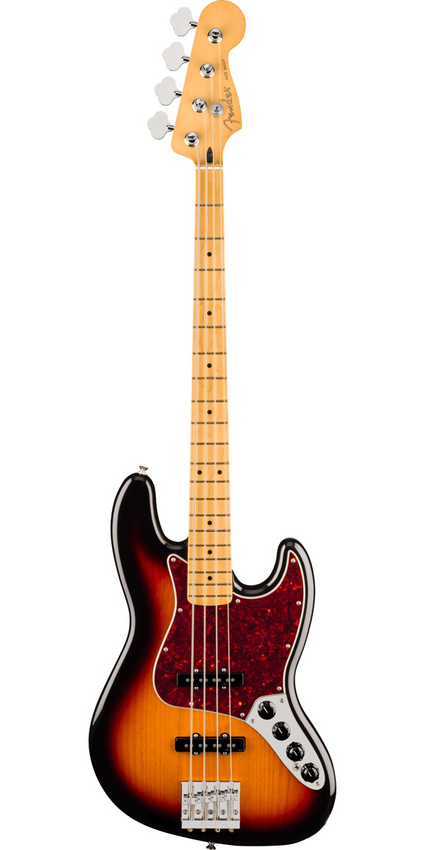 Player II Modified Active Jazz Bass, Maple Fingerboard, 3 Tone Sunburst