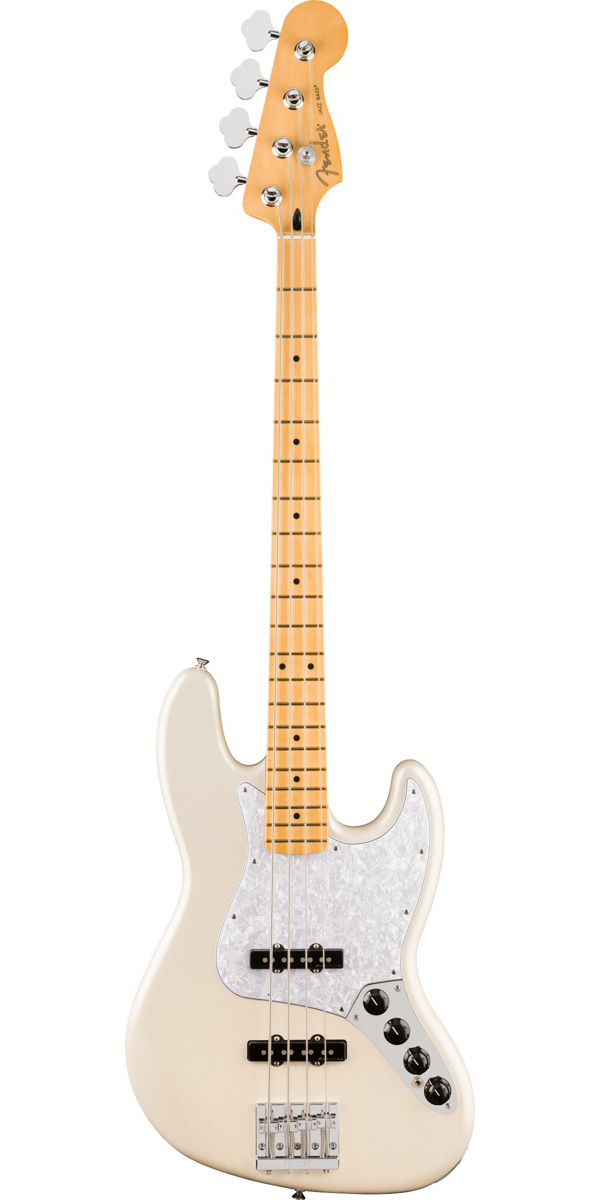 Player II Modified Active Jazz Bass, Maple Fingerboard, Olympic Pearl