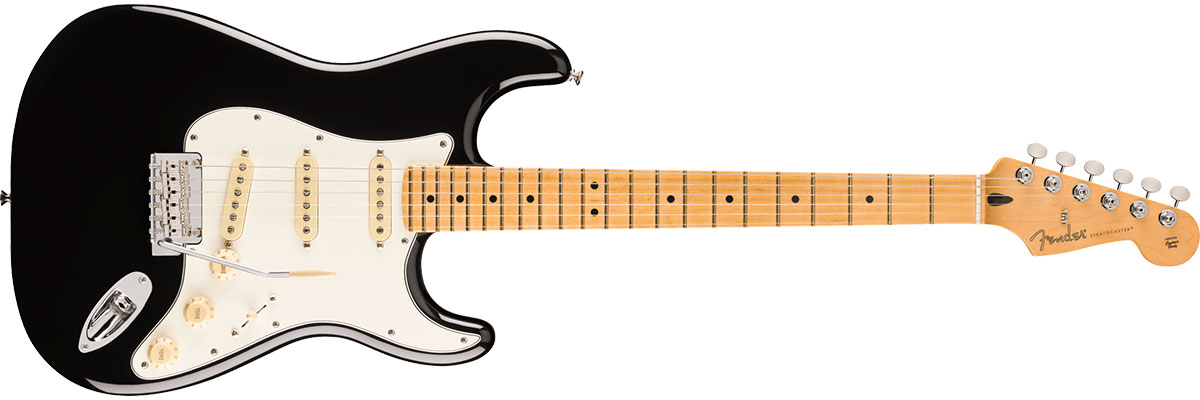 Player II Stratocaster, Alder Body, Maple Fingerboard, Black