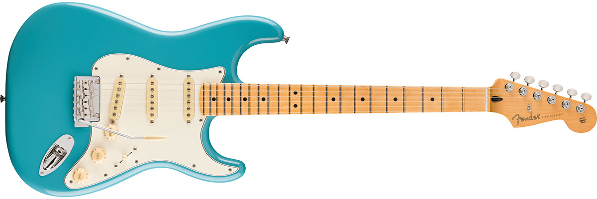 Player II Stratocaster, Alder Body, Maple Fingerboard, Aquatone Blue