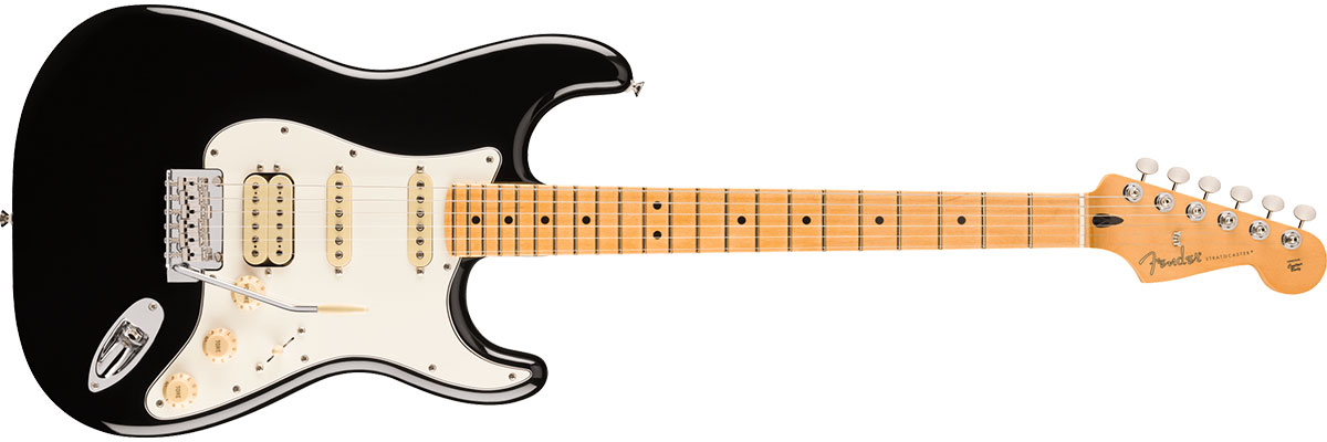 Player II Stratocaster HSS, Alder Body, Maple Fingerboard, Black