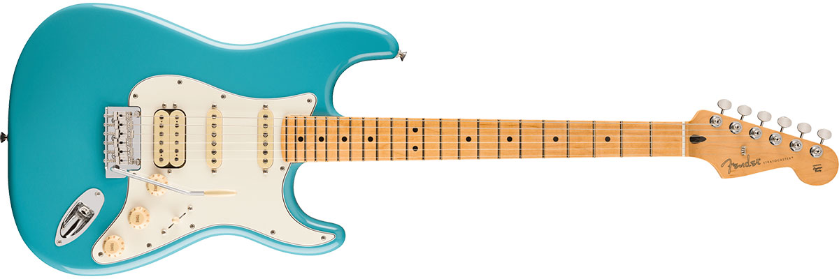 Player II Stratocaster HSS, Alder Body, Maple Fingerboard, Aquatone Blue