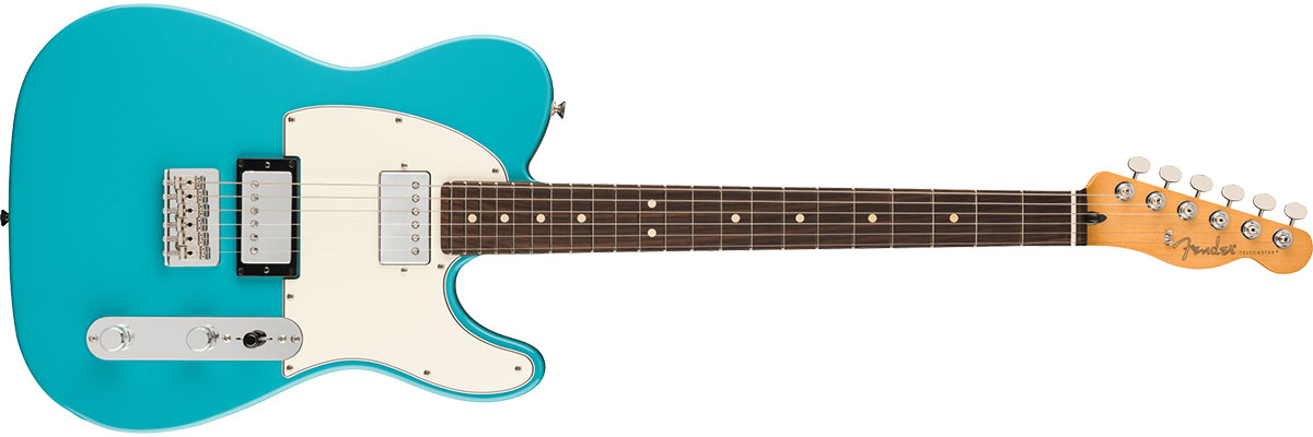 Player II Telecaster HH, Alder Body, Rosewood Fingerboard, Aquatone Blue