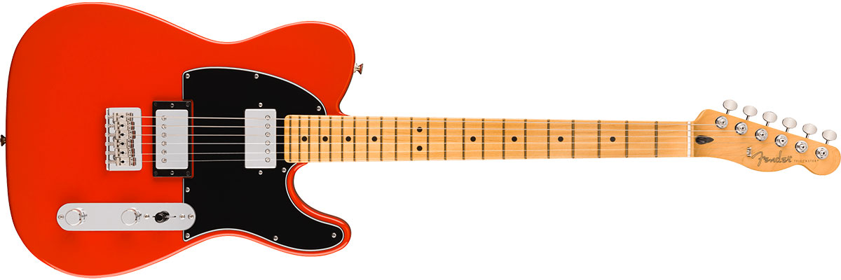 Player II Telecaster HH, Alder Body, Maple Fingerboard, Coral Red