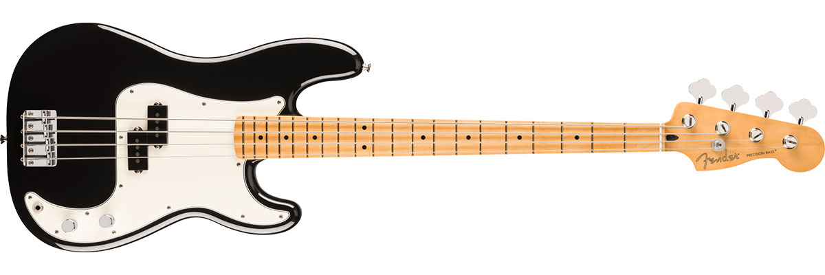 Player II Precision Bass, Alder Body, Maple Fingerboard, Black