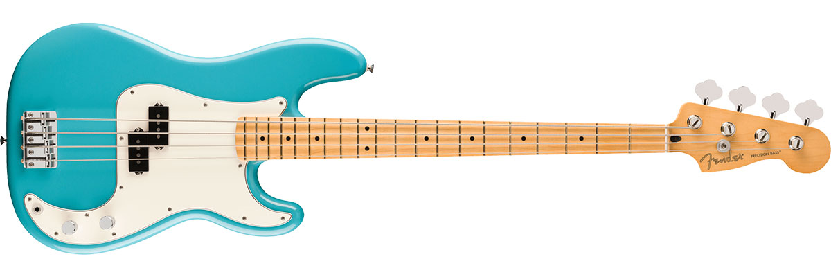 Player II Precision Bass, Alder Body, Maple Fingerboard, Aquatone Blue