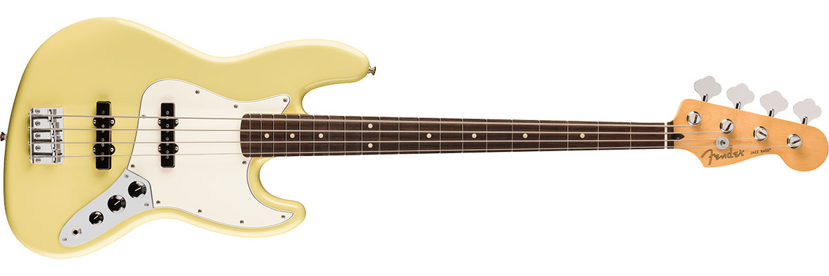 Player II Jazz Bass, Alder Body, Rosewood Fingerboard, Hialeah Yellow