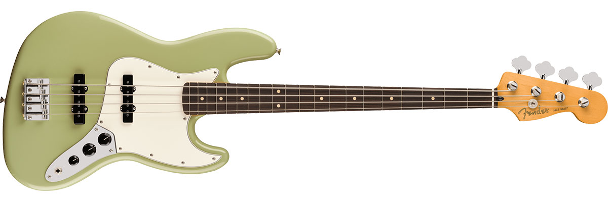 Player II Jazz Bass, Alder Body, Rosewood Fingerboard, Birch Green