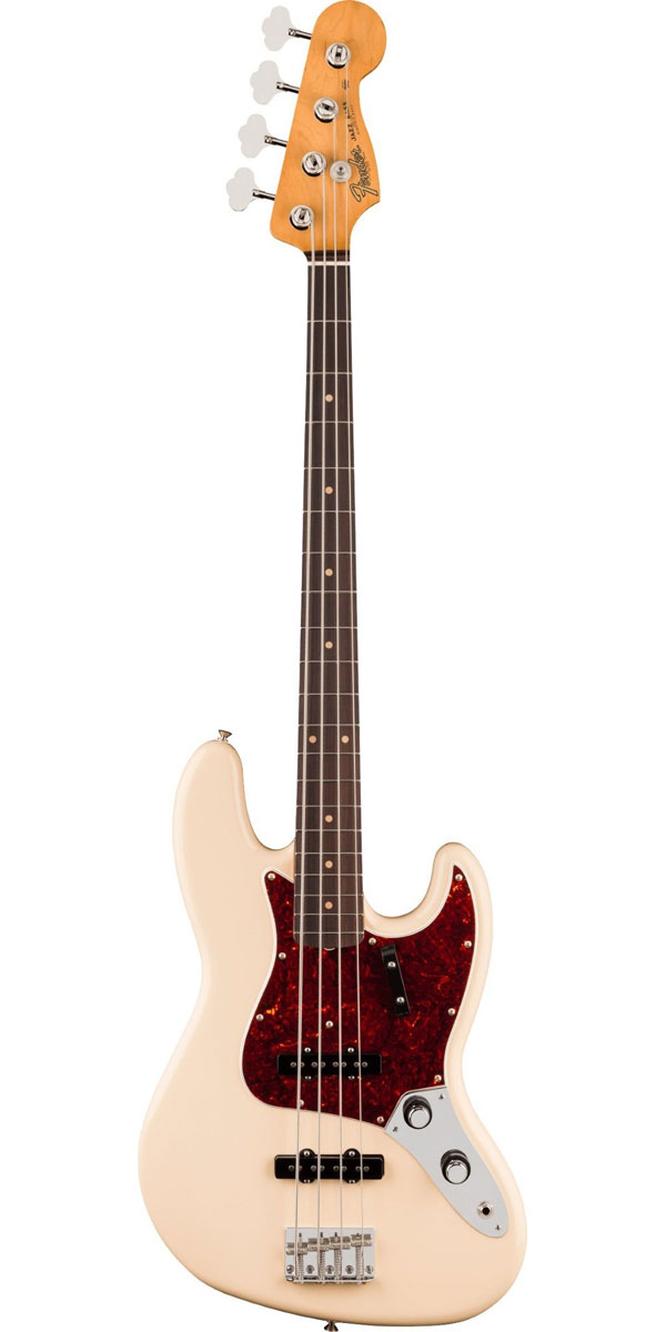 Vintera III, Early '60s Jazz Bass, Rosewood Fingerboard, Olympic White