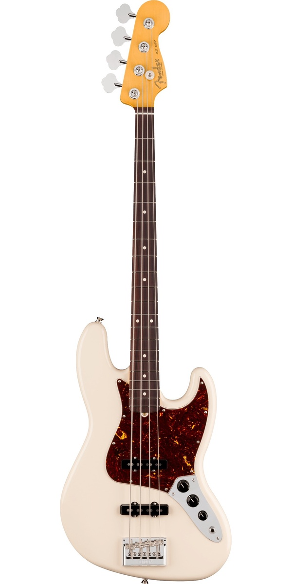 American Professional, Jazz Bass, Rosewood Fingerboard, Olympic White