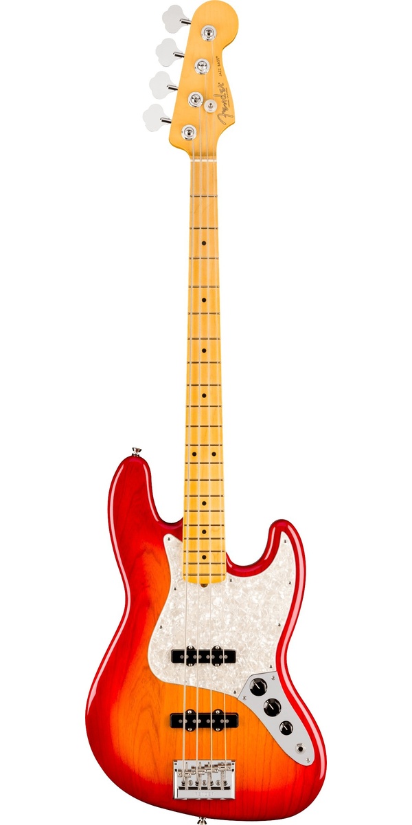 American Professional, Jazz Bass, Maple Fingerboard, Aged Cherry Burst