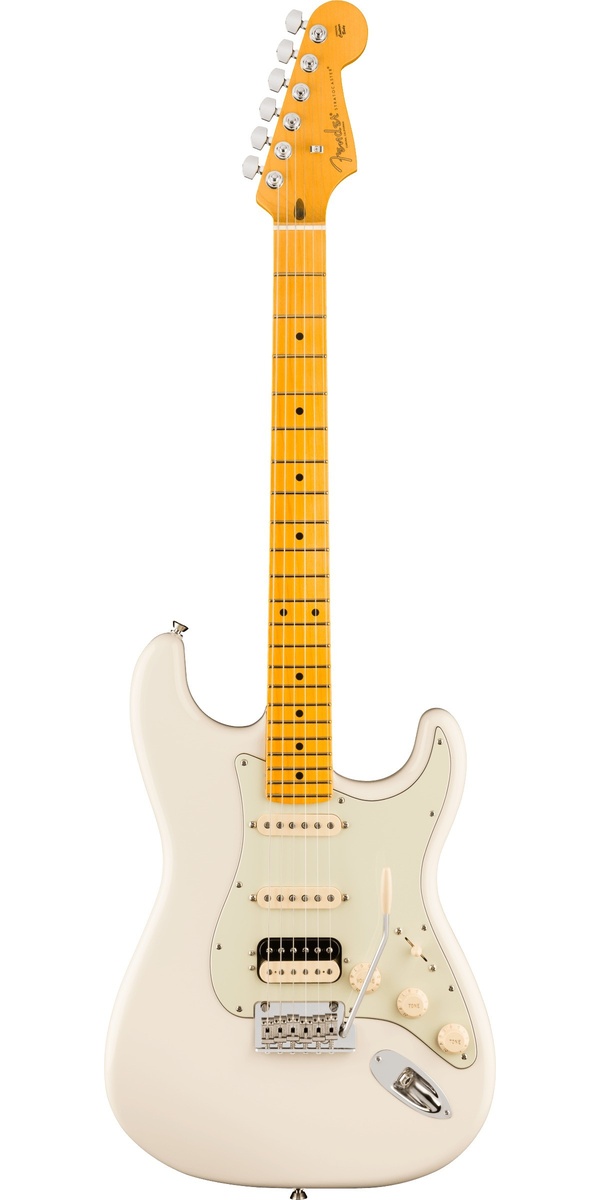 American Professional, Stratocaster HSS, Maple Fingerboard, Olympic White