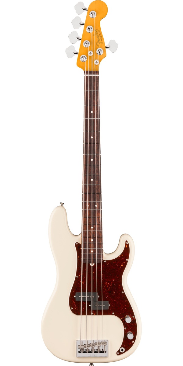 American Professional, Precision Bass V, Rosewood Fingerboard, Olympic White