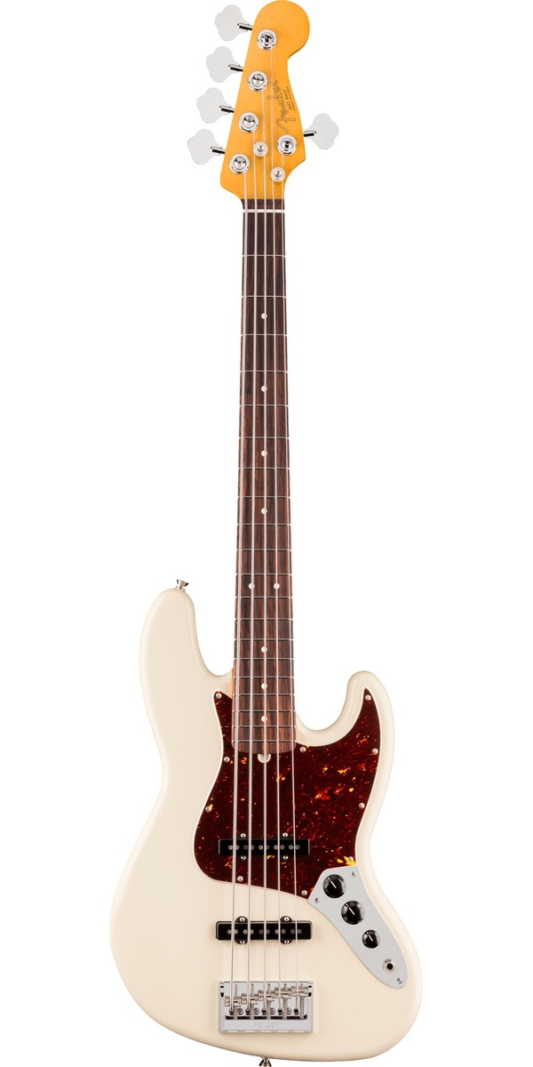 American Professional, Jazz Bass V, Rosewood Fingerboard, Olympic White