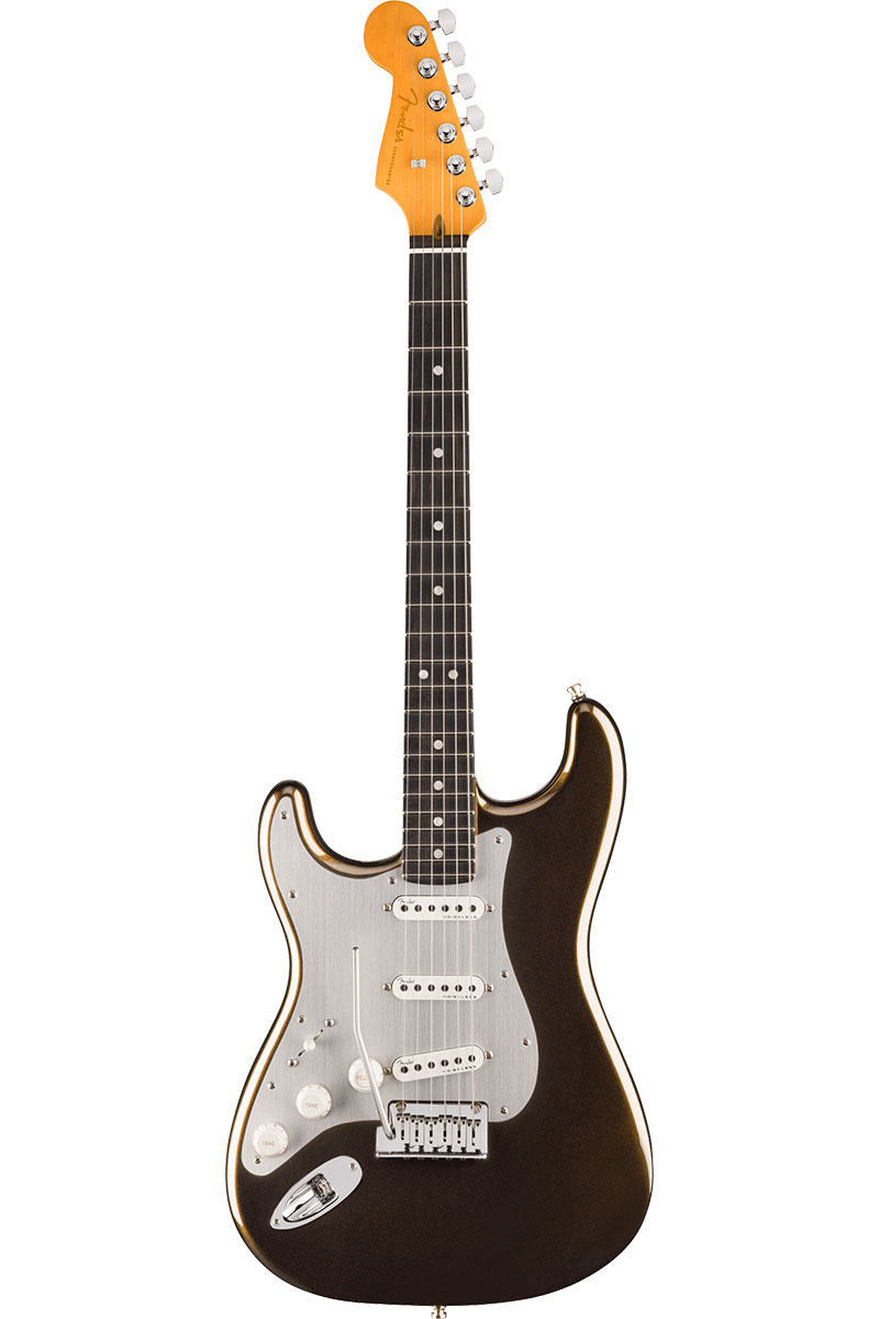 American Ultra II Stratocaster Left-Hand, Ebony Fingerboard, Texas Tea